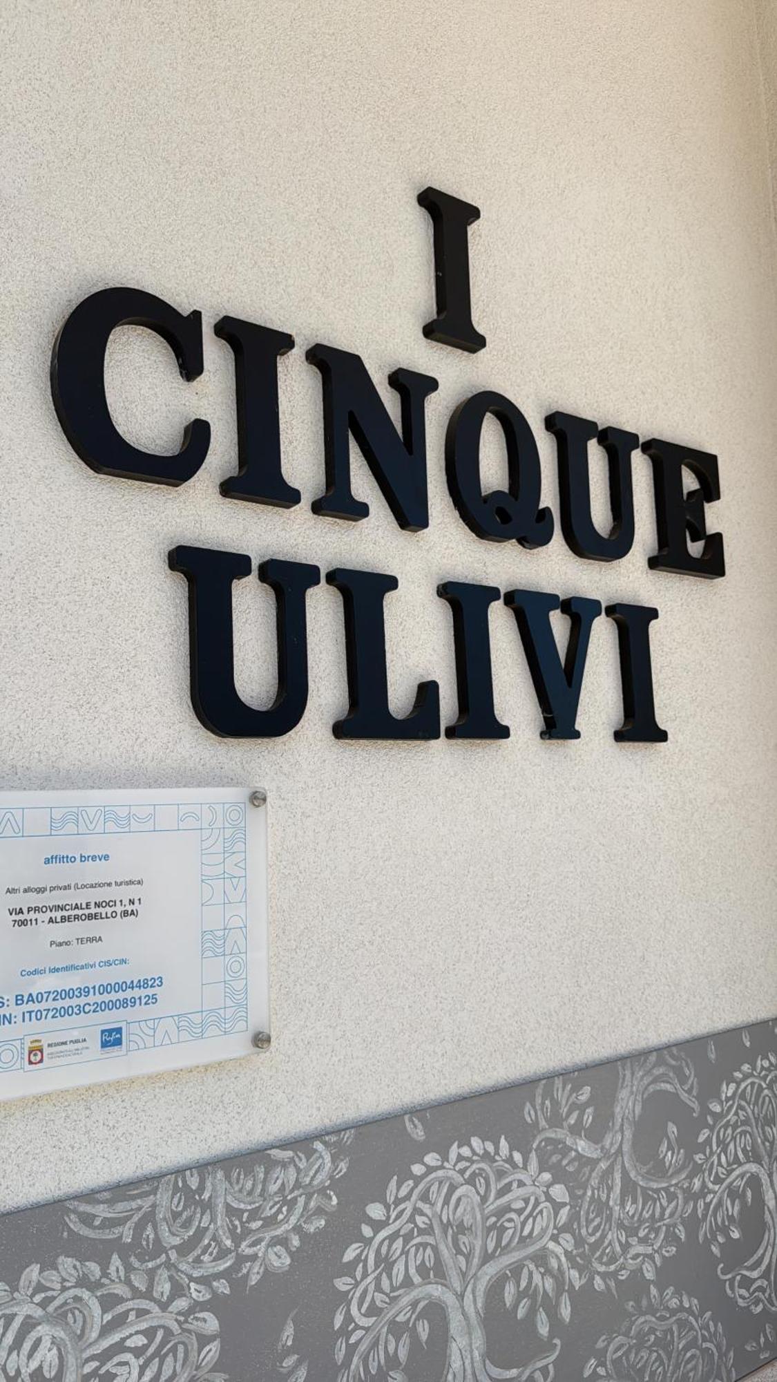 I Cinque Ulivi Apartman Alberobello Kültér fotó